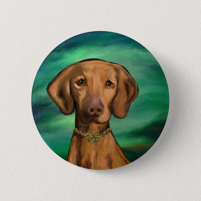 Vizsla 6 Cm Round Badge (Front)