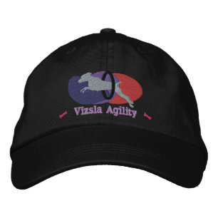 Vizsla Agility Tire Jump Hat (Pinks & Purples)