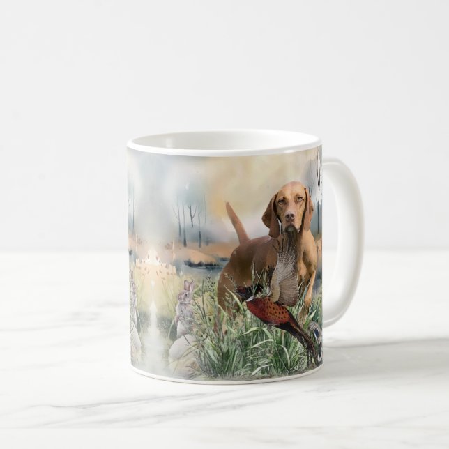 Vizsla  , Art  Coffee Mug (Front Right)