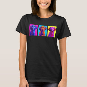Vizsla Artistic Colourful Birthday For Kids Love T-Shirt