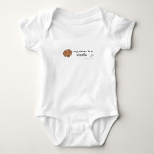 vizsla baby bodysuit