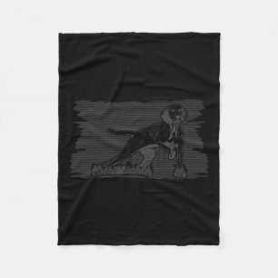 Vizsla Bird Hunting Dog Graphic Vintage Hunter  Fleece Blanket