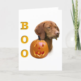 Vizsla Boo Card