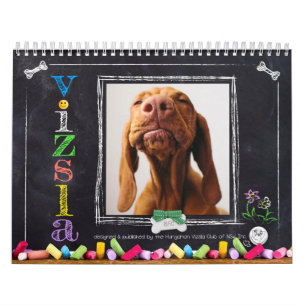 Vizsla Chalkboard Calendar