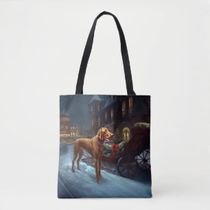 Vizsla Christmas Festive Season  Tote Bag