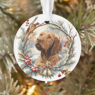 Vizsla Christmas  Ornament