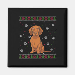 Vizsla Christmas Sweater Xmas Pet Animal Dog Lover Magnet