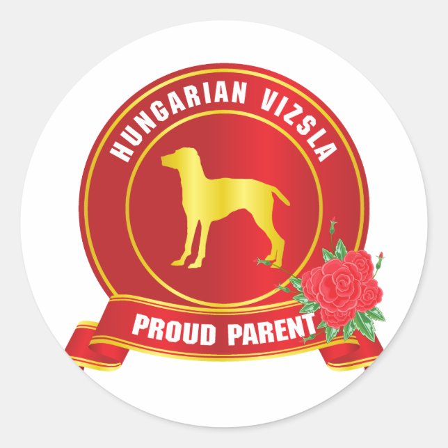 Vizsla Classic Round Sticker (Front)