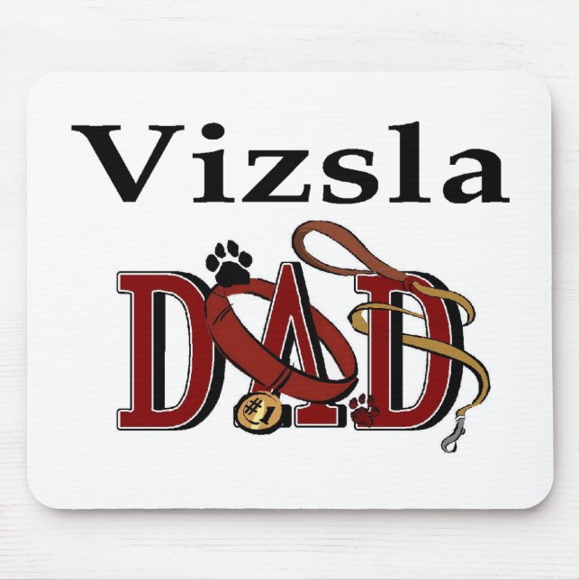 Vizsla Dad Gifts Mouse Pad (Front)