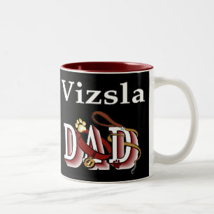 Vizsla Dad Gifts Two-Tone Coffee Mug