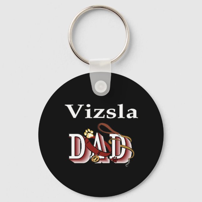 vizsla dad Keychain (Front)
