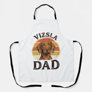 Vizsla Dad Vintage Engraving Dog Design_1 Apron