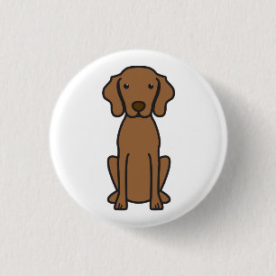Vizsla Dog Cartoon 3 Cm Round Badge