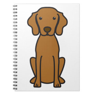 Vizsla Dog Cartoon Notebook
