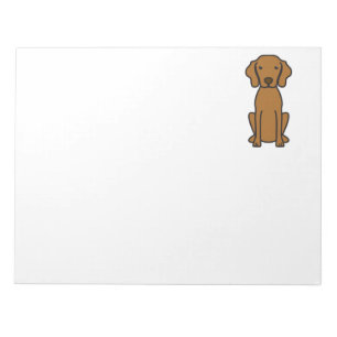 Vizsla Dog Cartoon Notepad