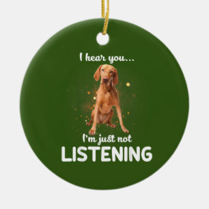 Vizsla Dog Ceramic Ornament