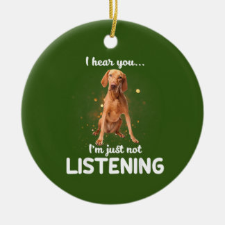 Vizsla Dog Ceramic Ornament