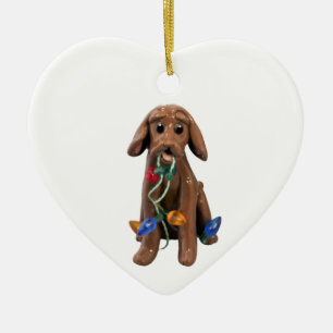 Vizsla Dog Christmas Ornament