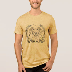 Vizsla Dog Love Owner Tri-blend Tri-Blend Shirt
