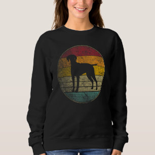 Vizsla Dog Pet Vintage Distressed Retro Style 70s Sweatshirt