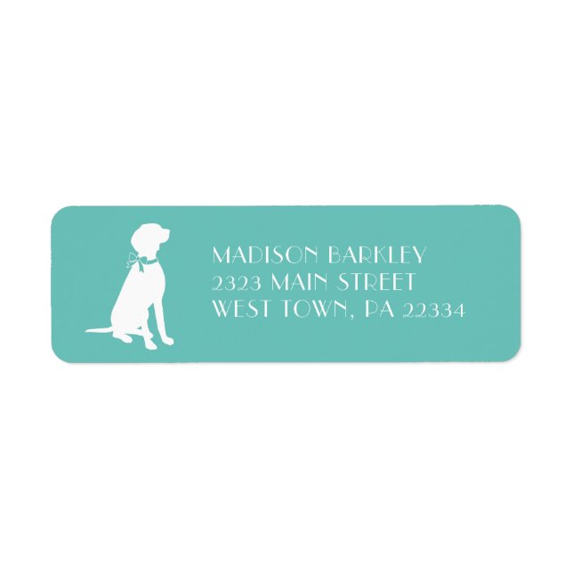 Vizsla Dog Puppy Return Address Label (Front)