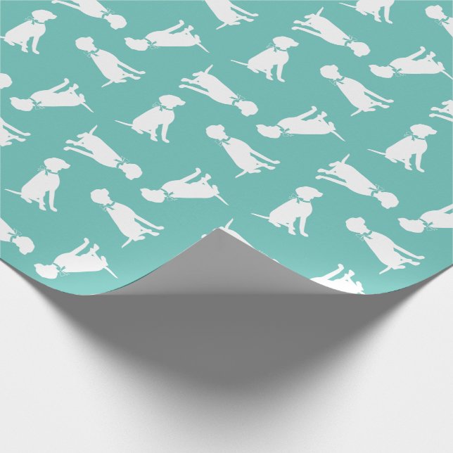 Vizsla Dog Puppy Wrapping Paper (Corner)