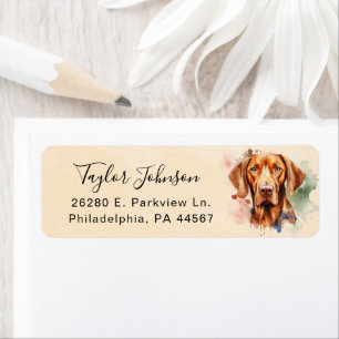 Vizsla Dog Return Address Label