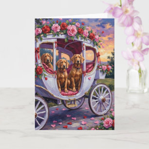 Vizsla Dog Valentine's Day Card