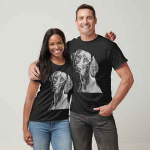 Vizsla Drawing dark T-Shirt