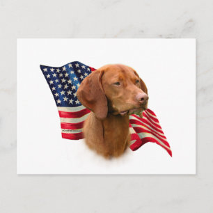 Vizsla Flag Postcard