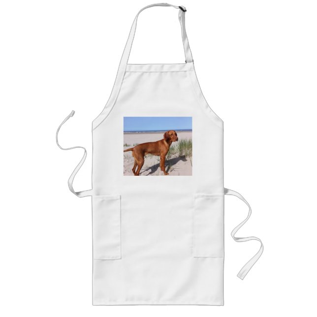 vizsla-full long apron (Front)