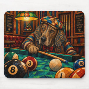 Vizsla, Geometric Mosaic Mouse Pad