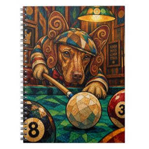 Vizsla, Geometric Mosaic Notebook