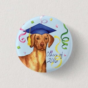Vizsla Graduate 3 Cm Round Badge