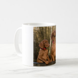 vizsla group coffee mug