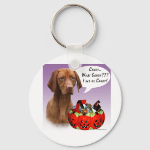 Vizsla Halloween Candy Key Ring
