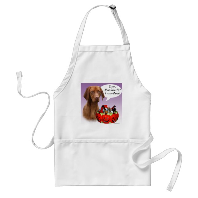 Vizsla Halloween Candy Standard Apron (Front)