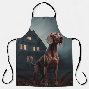 Vizsla Halloween Scary Apron
