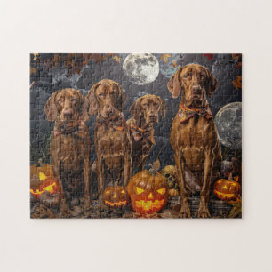Vizsla Halloween Spooky Jigsaw Puzzle