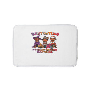 Vizsla Halloween Thanksgiving Christmas Classic T- Bath Mat