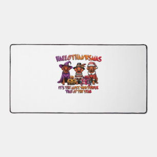 Vizsla Halloween Thanksgiving Christmas Classic T- Desk Mat