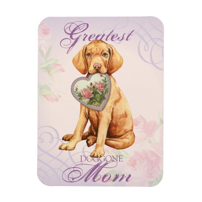 Vizsla Heart Mum Magnet (Vertical)