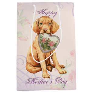 Vizsla Heart Mum Medium Gift Bag