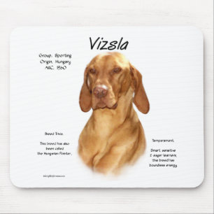 Vizsla History Design Mouse Pad