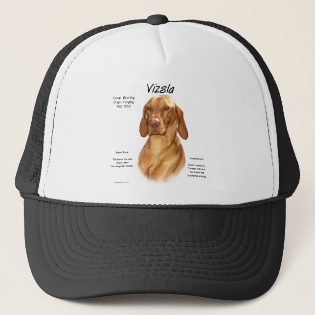 Vizsla History Design Trucker Hat (Front)