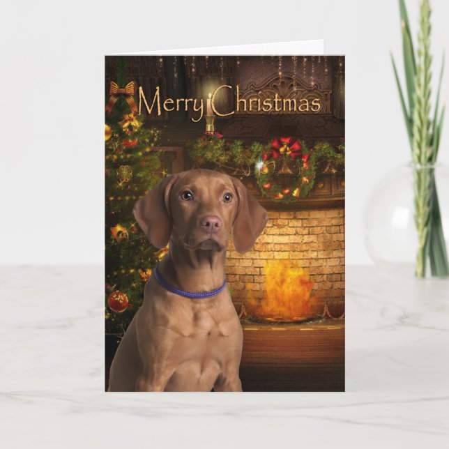 Vizsla Holiday Card (Front)