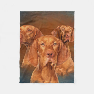Vizsla - Hungarian pointer Collage Fleece Blanket