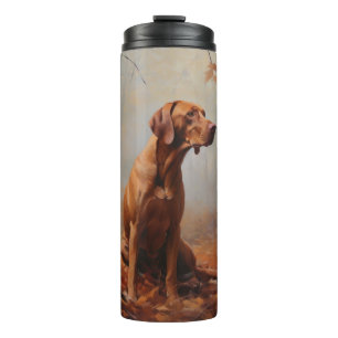 Vizsla in Autumn Leaves Fall Inspire Thermal Tumbler