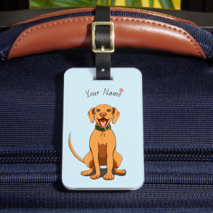 Vizsla Love Customisable Luggage Tag