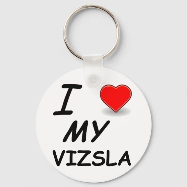 vizsla love.png key ring (Front)